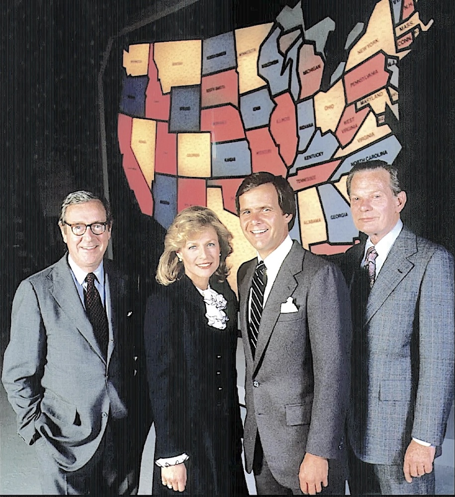 NBC News team photo with Jessica Savitch and colleagues